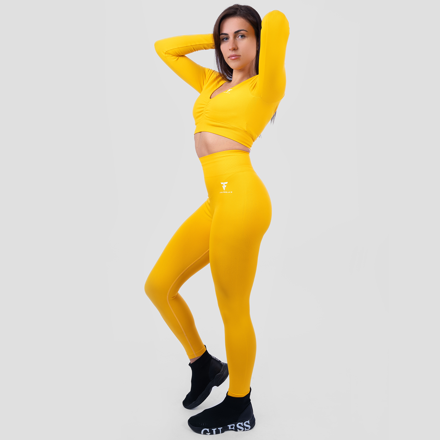 High Support Seamless Leggings & Top Canary Yellow
