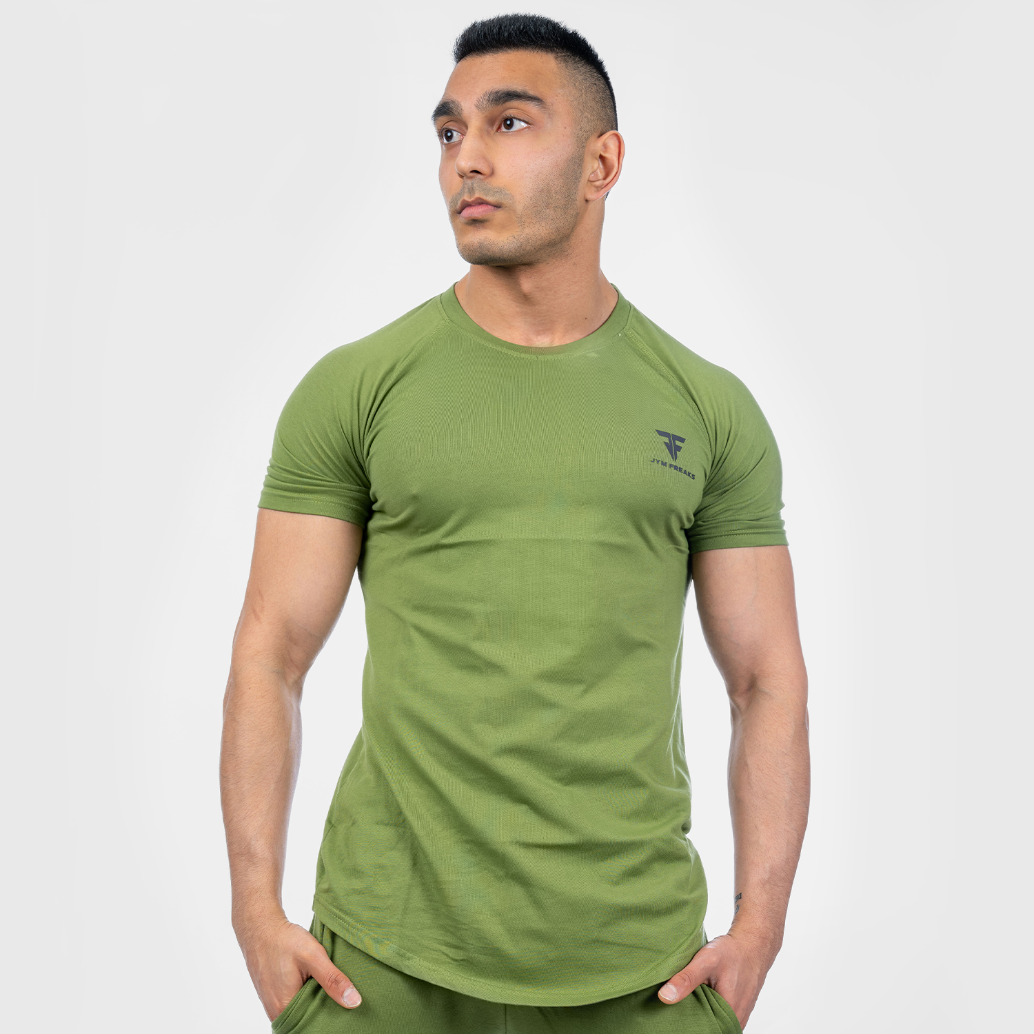 Muscle Fit T Shirt Forest Green Jym Freaks