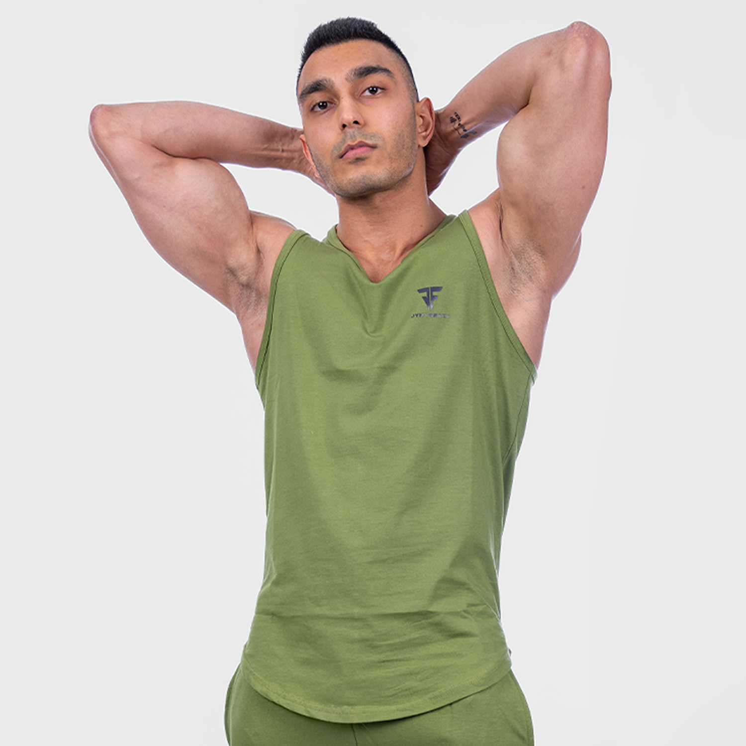 Army green hot sale sleeveless vest