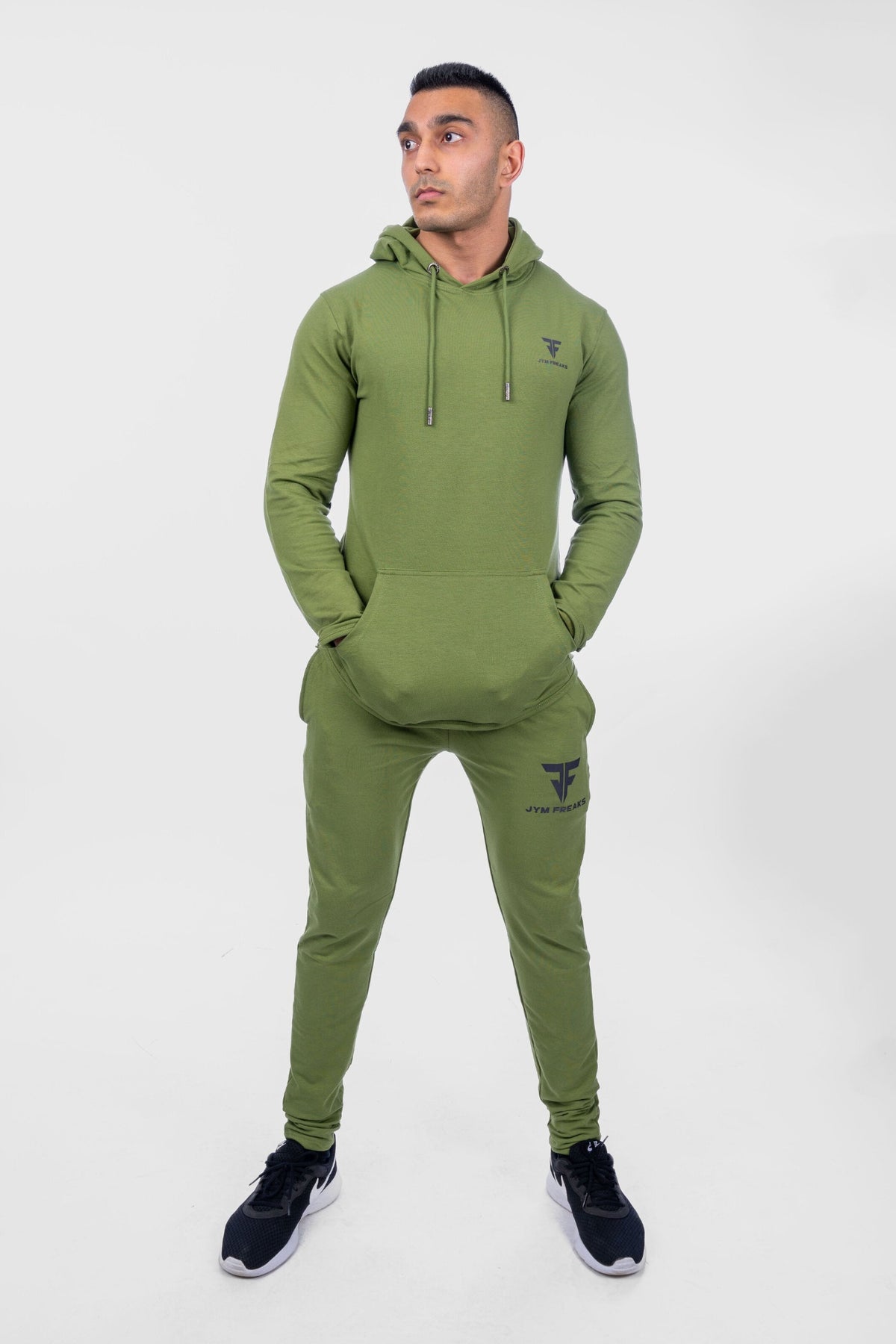 Muscle Fit Hooded Sweatshirt Forest Green